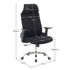 Scaun de birou Holger – schiță cu dimensiuni