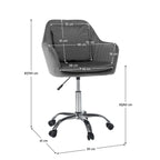 Scaun de birou Klian – schiță cu dimensiuni