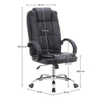 Scaun de birou Madox – schiță cu dimensiuni