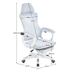 Scaun de birou Malvin – schiță cu dimensiuni