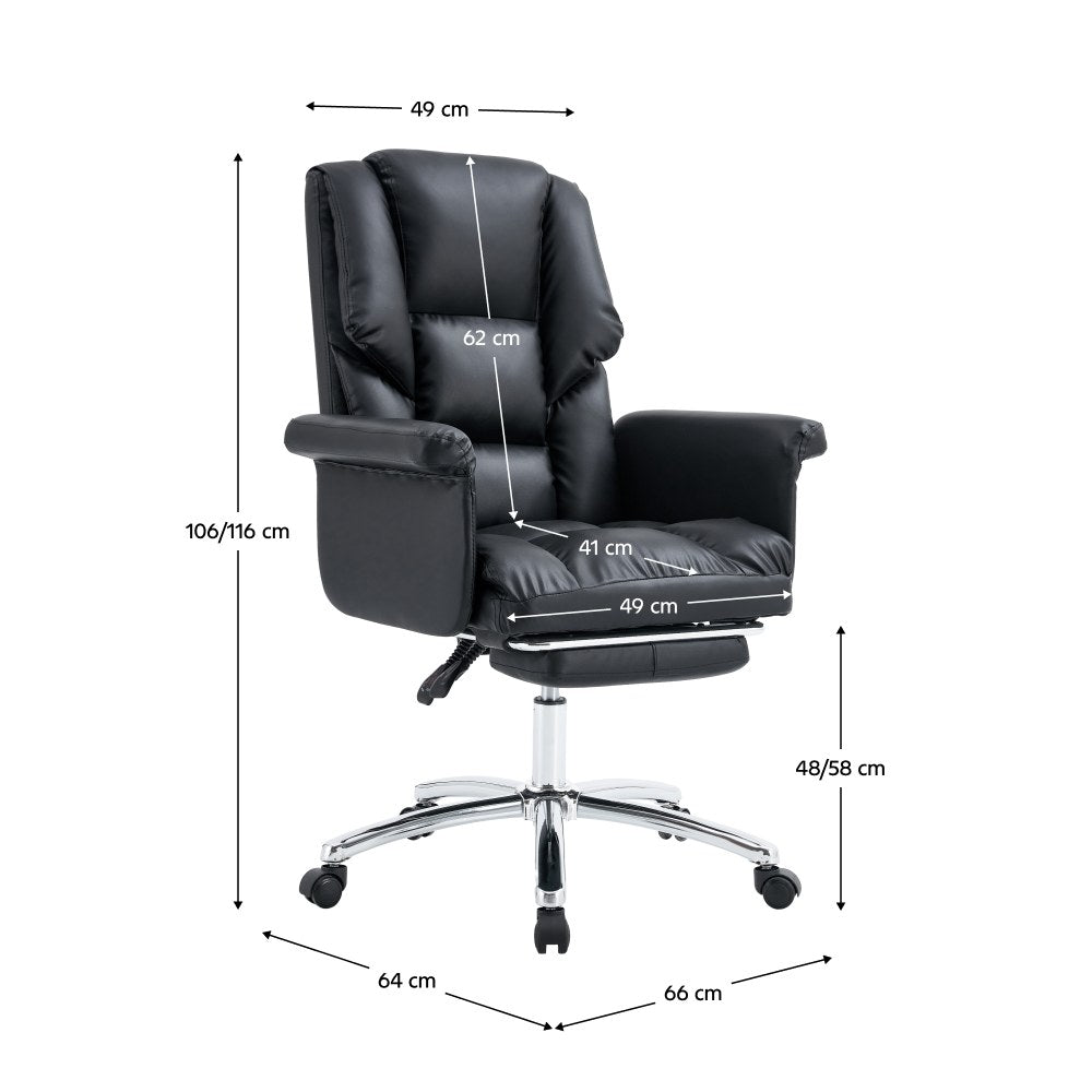 Scaun de birou Rodik – schiță cu dimensiuni
