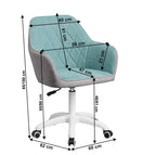 Scaun de birou Santy – schiță cu dimensiuni
