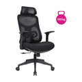 Scaun de birou Sulivan, negru, vedere din față