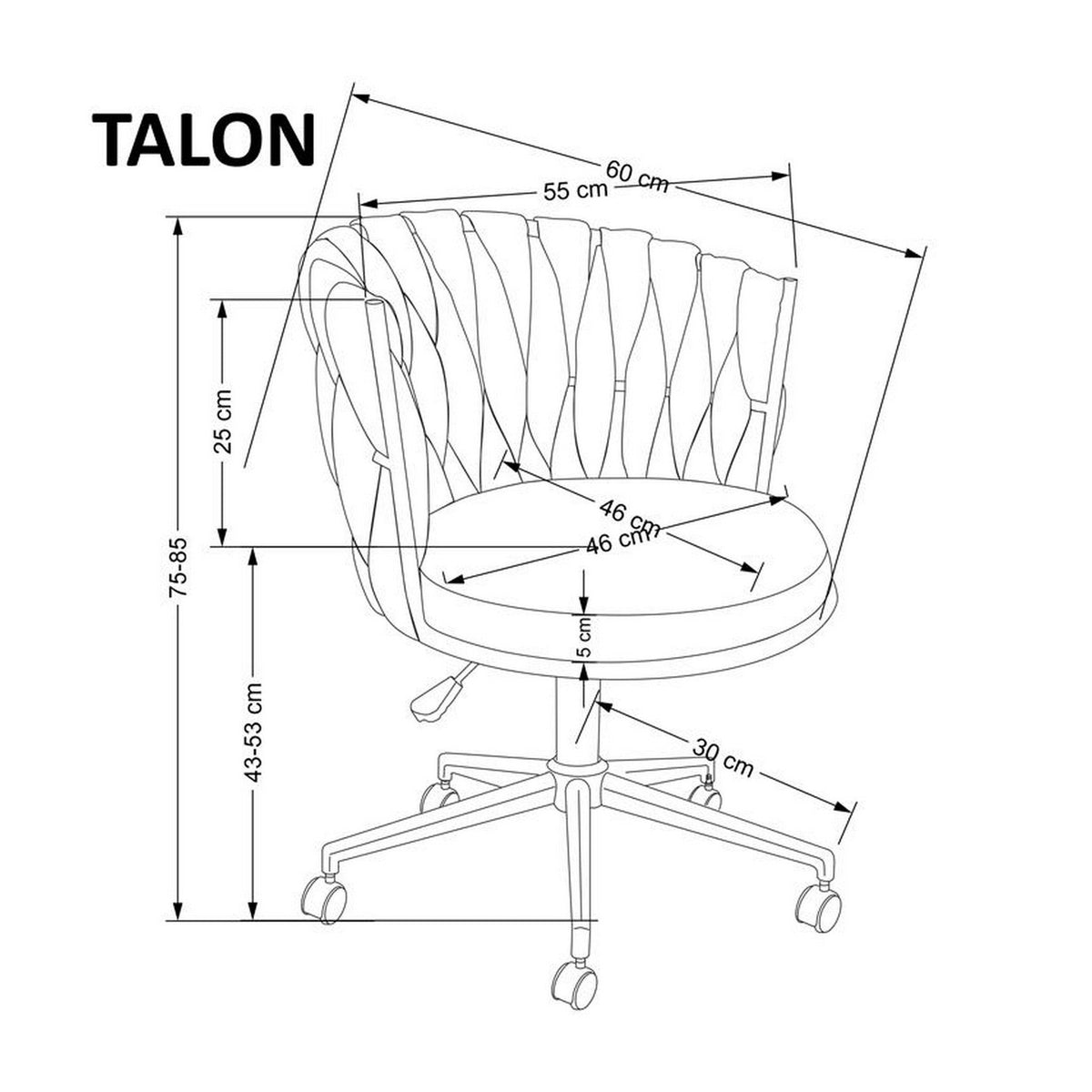Scaun de birou Talon, vedere din alt unghi, imaginea 5