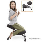 Scaun tip kneeling ergonomic, crem / fag, GROCO