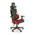 Scaun gaming Nitro, negru și roșu, vedere din față