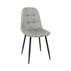 Scaun living din catifea si picioare metalice Geanina – Maxinova (imaginea 4)