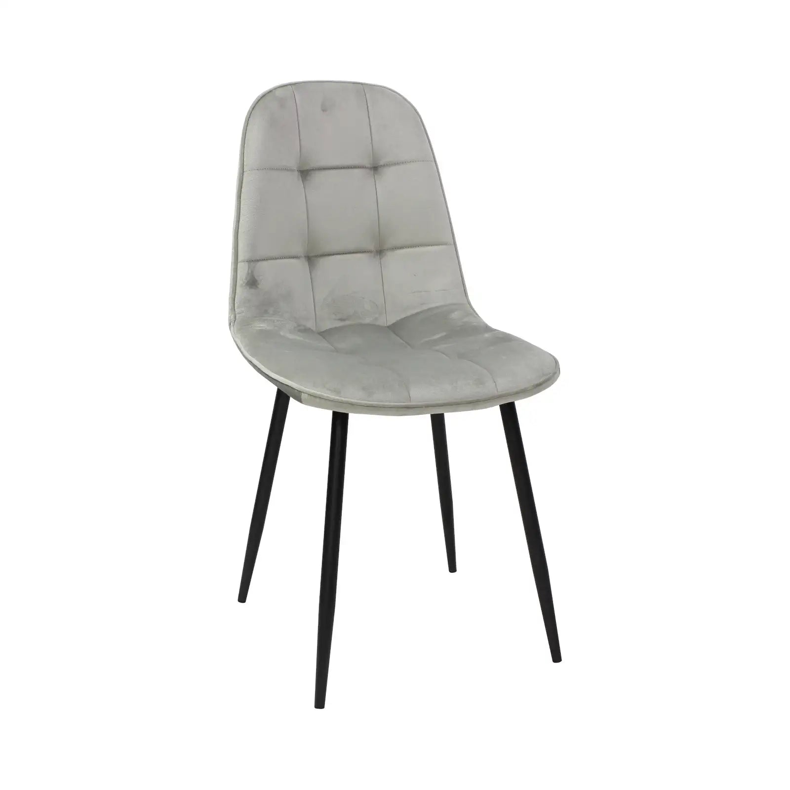 Scaun living din catifea si picioare metalice Geanina – Maxinova (imaginea 4)
