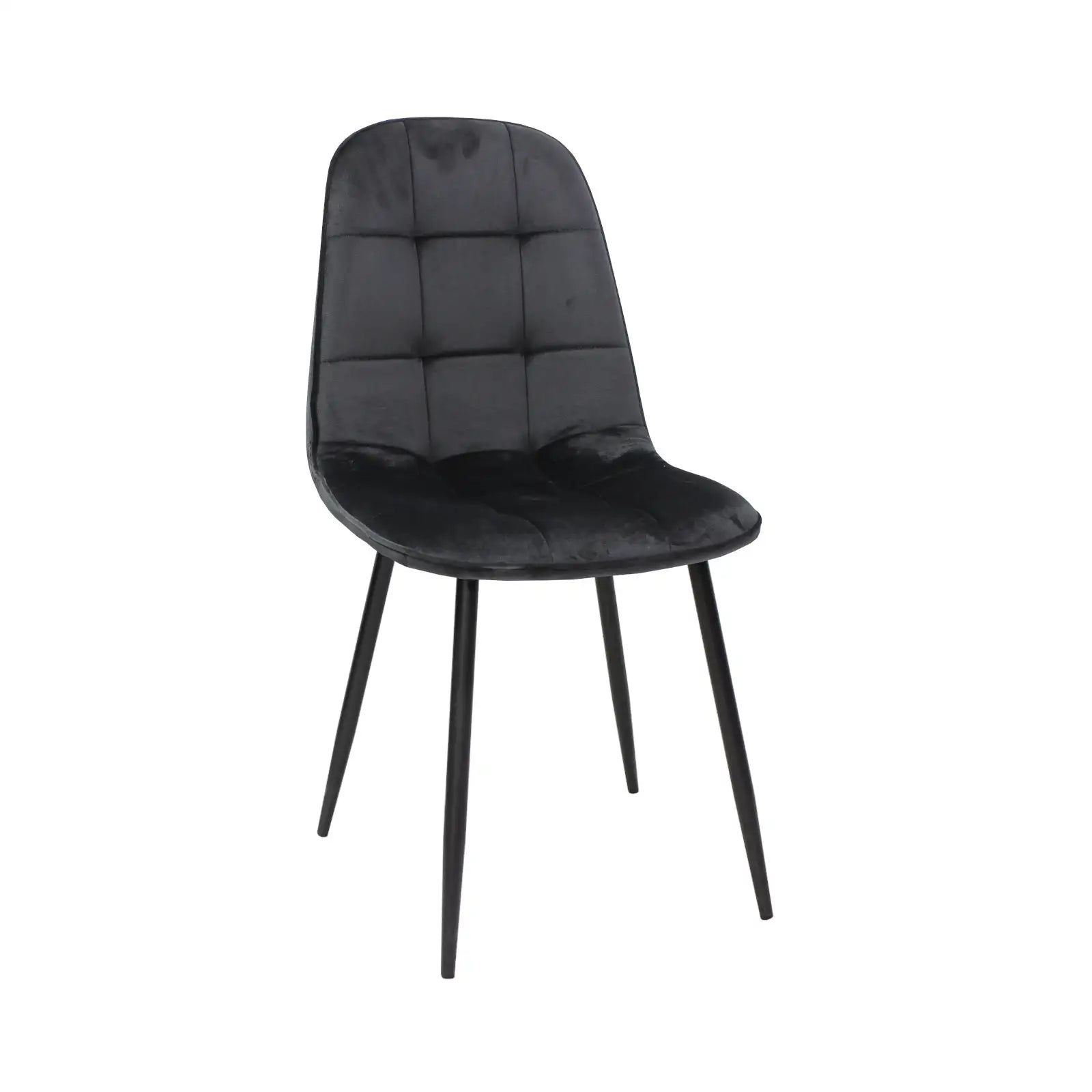 Scaun living din catifea si picioare metalice Geanina – Maxinova (imaginea 5)