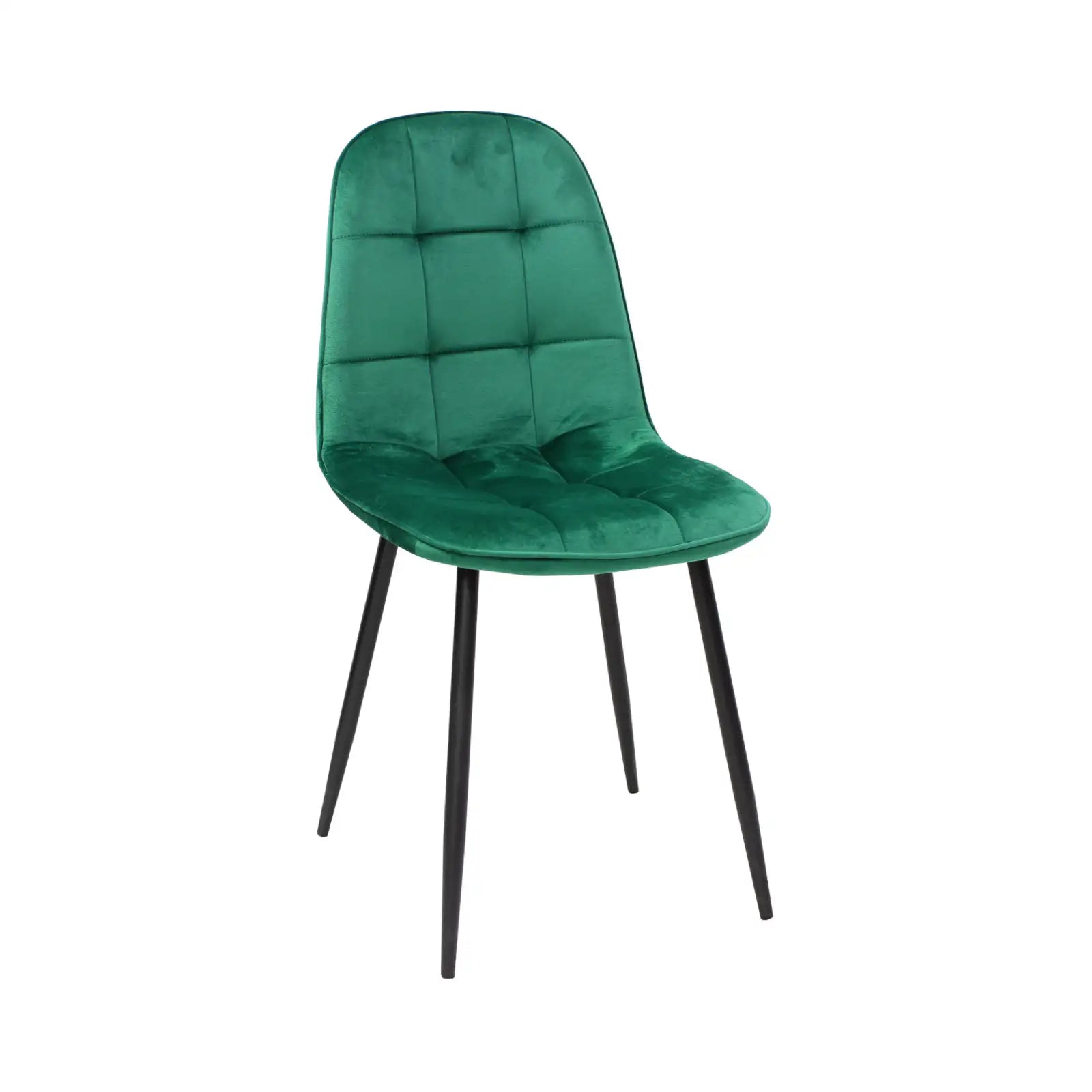 Scaun living din catifea si picioare metalice Geanina – Maxinova (imaginea 3)