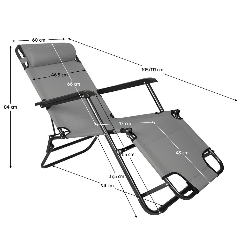 Scaun grădină Reged – schiță cu dimensiuni