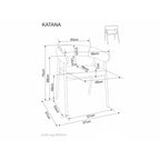 Scaun tapitat KATANA, vedere 5