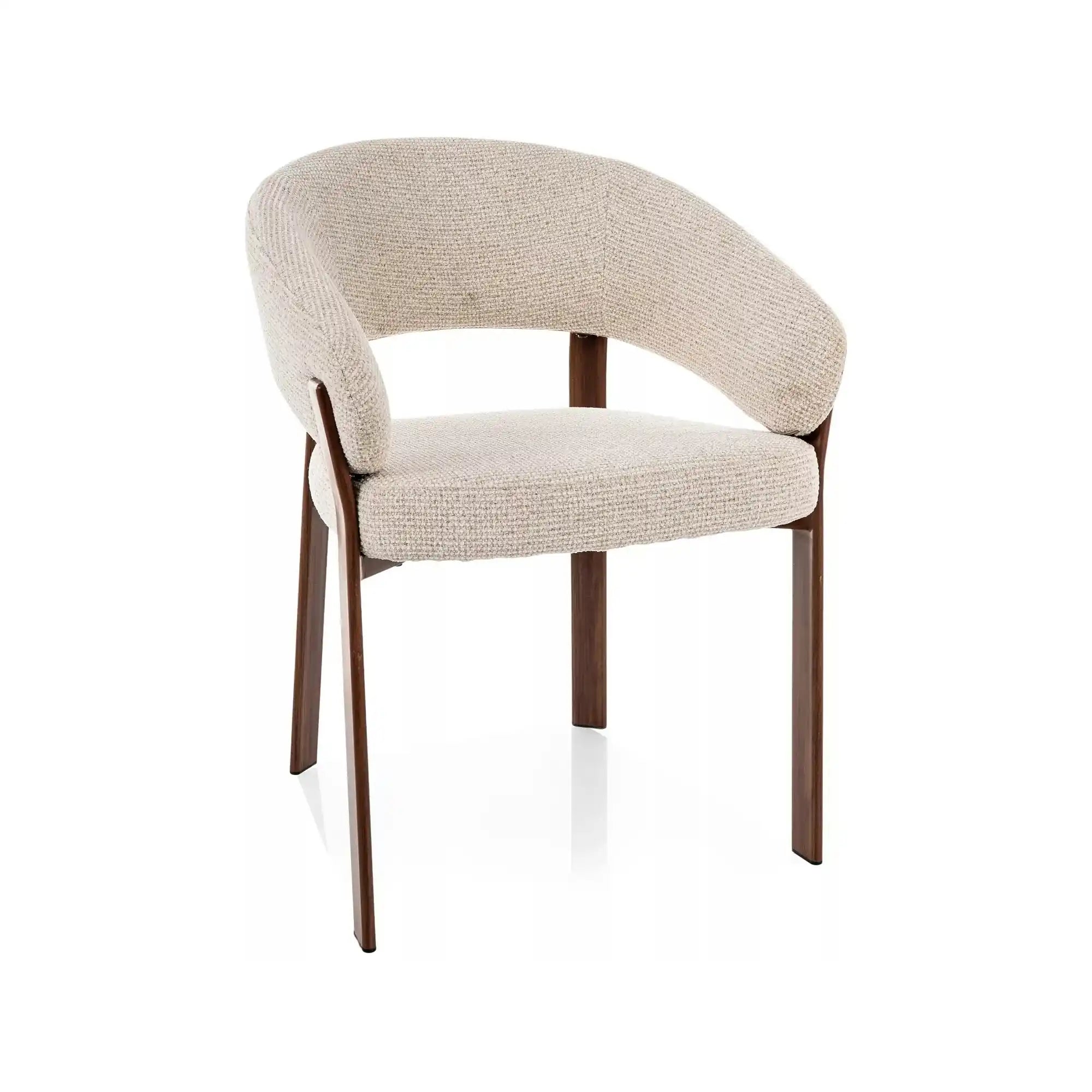 Scaun NAGOJA D, bej deschis/nuc