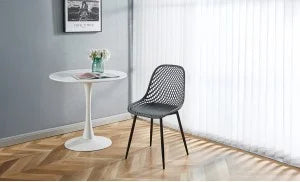 Set pat tapitat cu somiera rabatabila cu saltea inclusa, gri, 160x200 cm, Cezar