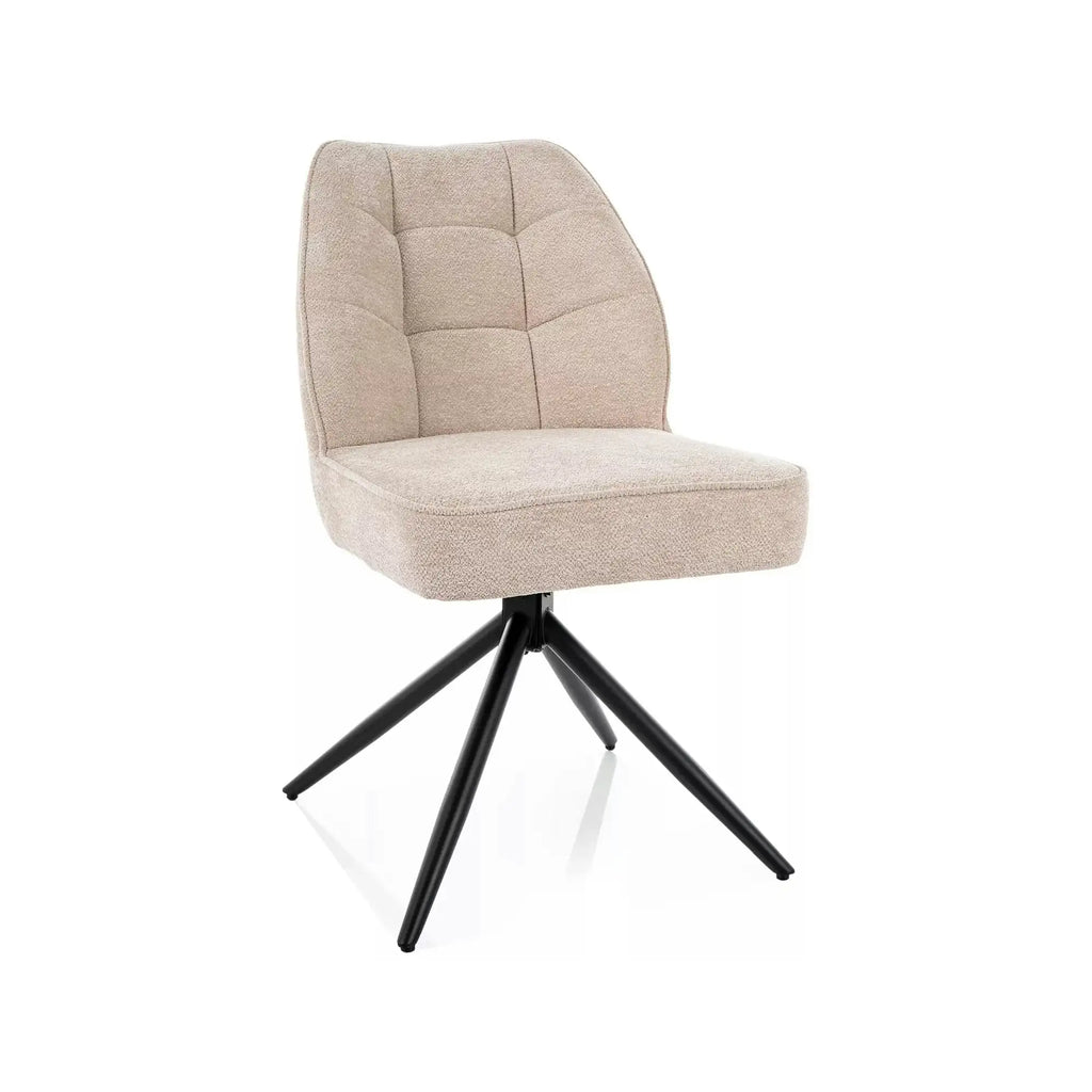 Scaun rotativ JOHN, bej/negru