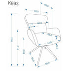 Scaun rotativ K593, vedere 4