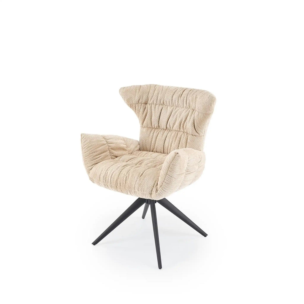 Scaun rotativ K595, bej/negru