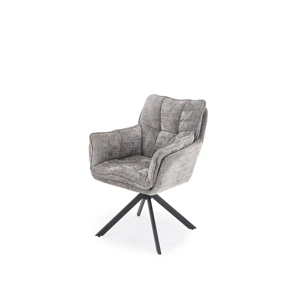 Scaun rotativ K597, gri/negru