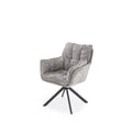 Scaun rotativ K597, gri/negru