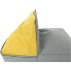 Fotoliu sac ALIMOR, gri / verde