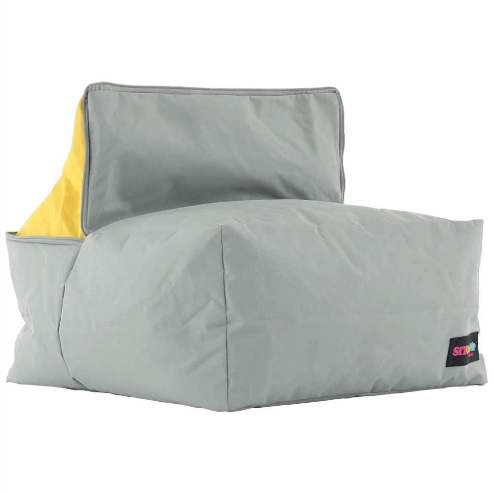 Fotoliu sac ALIMOR, gri / verde