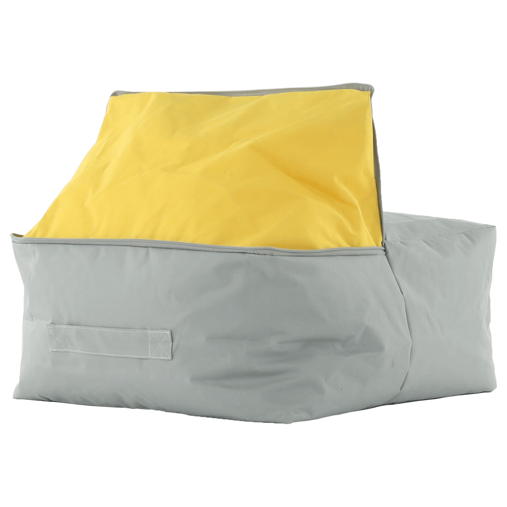 Fotoliu sac ALIMOR, gri / verde