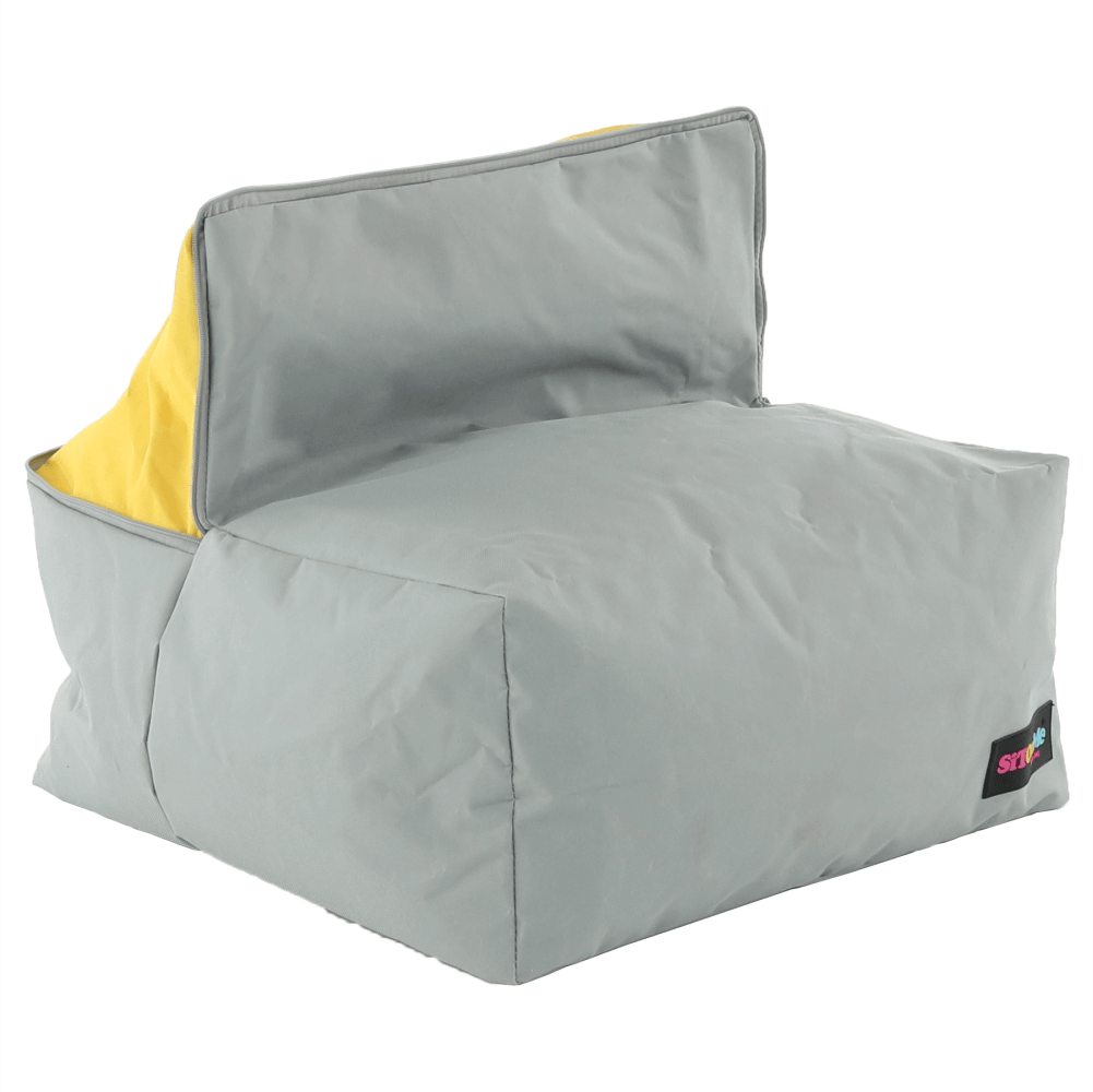 Fotoliu sac ALIMOR, gri / verde