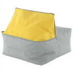 Fotoliu sac ALIMOR, gri / verde