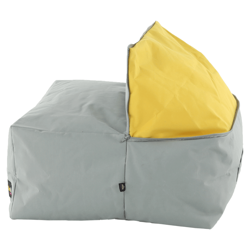 Fotoliu sac ALIMOR, gri / verde