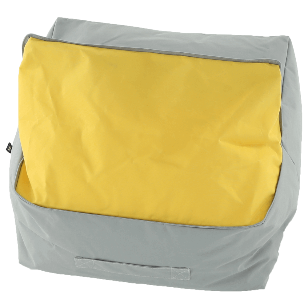 Fotoliu sac ALIMOR, gri / verde