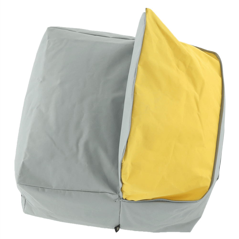 Fotoliu sac ALIMOR, gri / verde