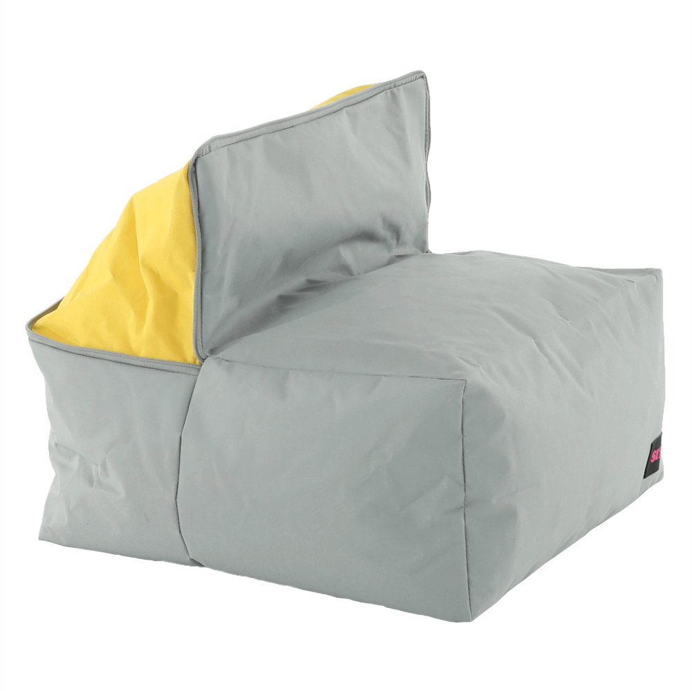 Fotoliu sac ALIMOR, gri / verde