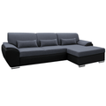 Coltar extensibil EMILY, negru/gri inchis, model dreapta