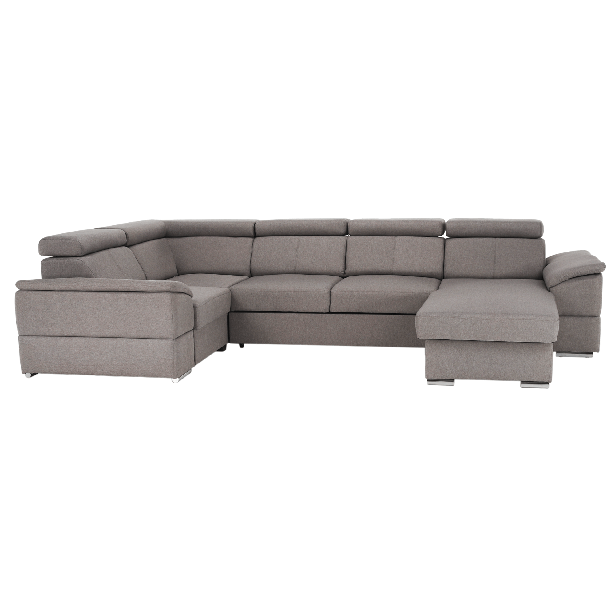 Coltar SEGORIA ROH U, gri maroniu Taupe, model dreapta