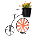 Ghiveci RETRO in forma de bicicleta SEMIL, visiniu/negru