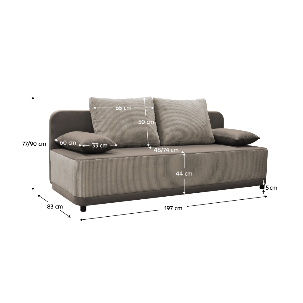 Canapea extensibila SENTY, vedere 3