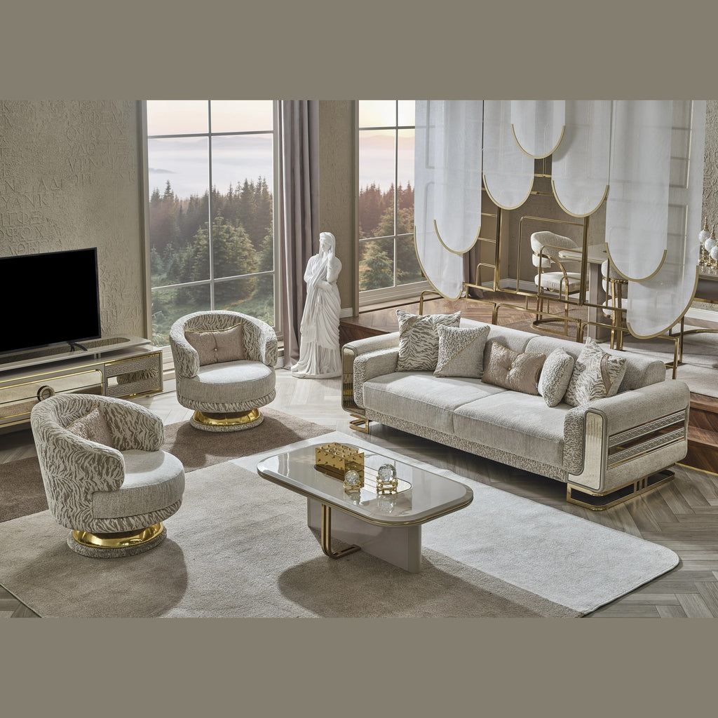 Set canapele Deluxe, vedere din față