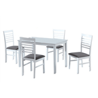 Set dining BRISBO, alb / gri
