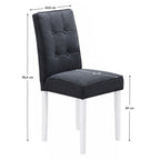 Set masă cu scaune Bjork – schiță cu dimensiuni, imaginea 2