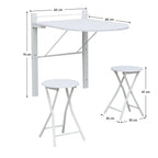 Set masă cu scaune Amadeo – schiță cu dimensiuni