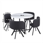Set masă cu scaune Bevan – schiță cu dimensiuni