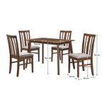 Set masă cu scaune Rois – schiță cu dimensiuni