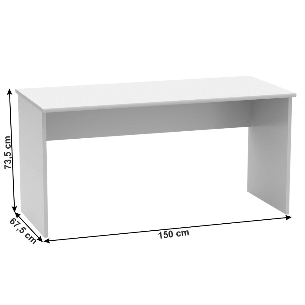 Set mobilier birou Johan 2 – schiță cu dimensiuni