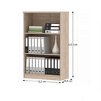 Set mobilier birou Johan 2 – schiță cu dimensiuni, imaginea 2