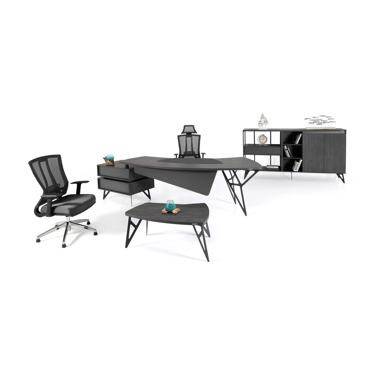 Set mobilier birou Mercan, vedere din alt unghi, imaginea 2