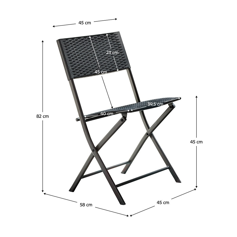 Set mobilier grădină Faruk – schiță cu dimensiuni, imaginea 2