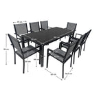 Set mobilier grădină Kesios – schiță cu dimensiuni