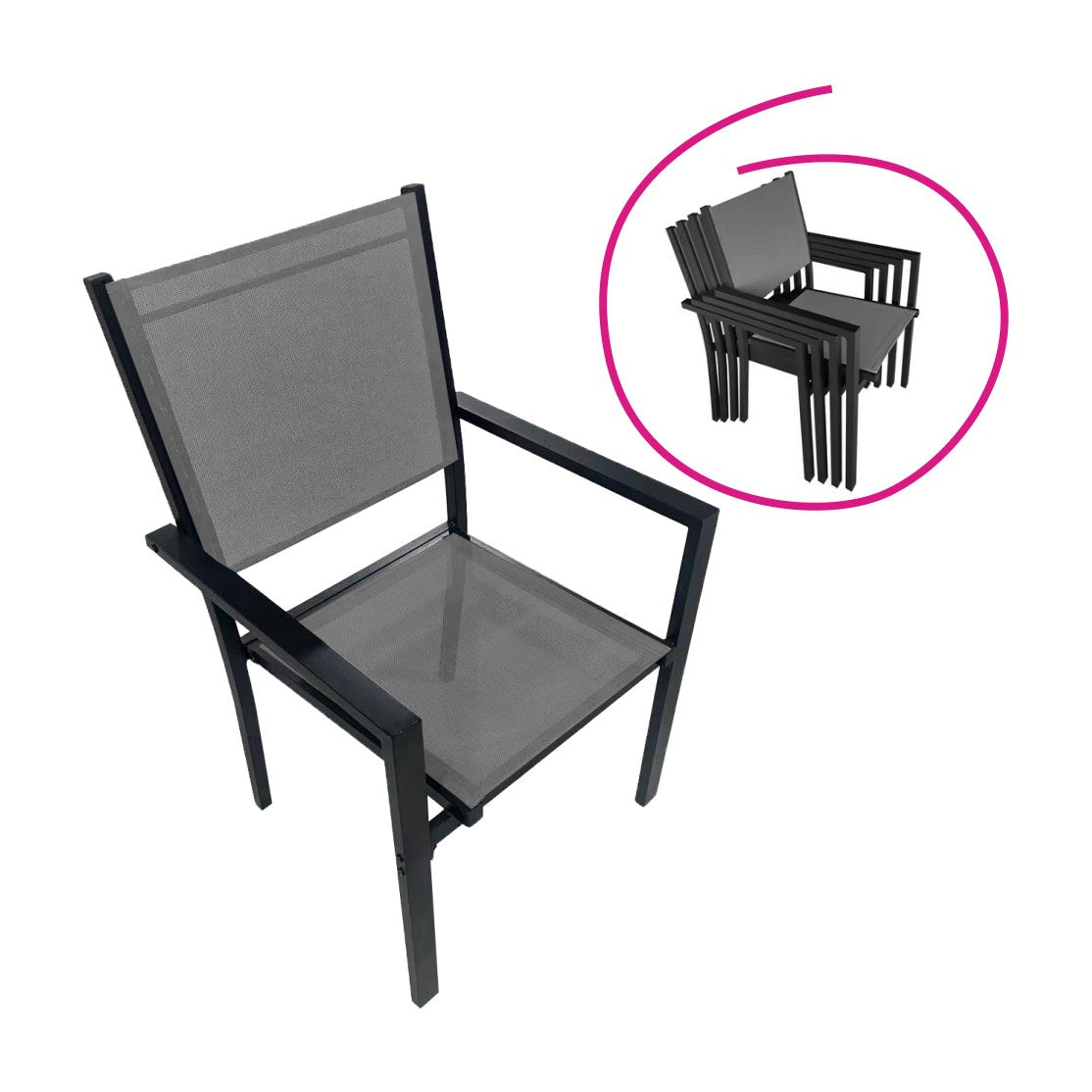 Set mobilier grădină Kesios, vedere din alt unghi, imaginea 5