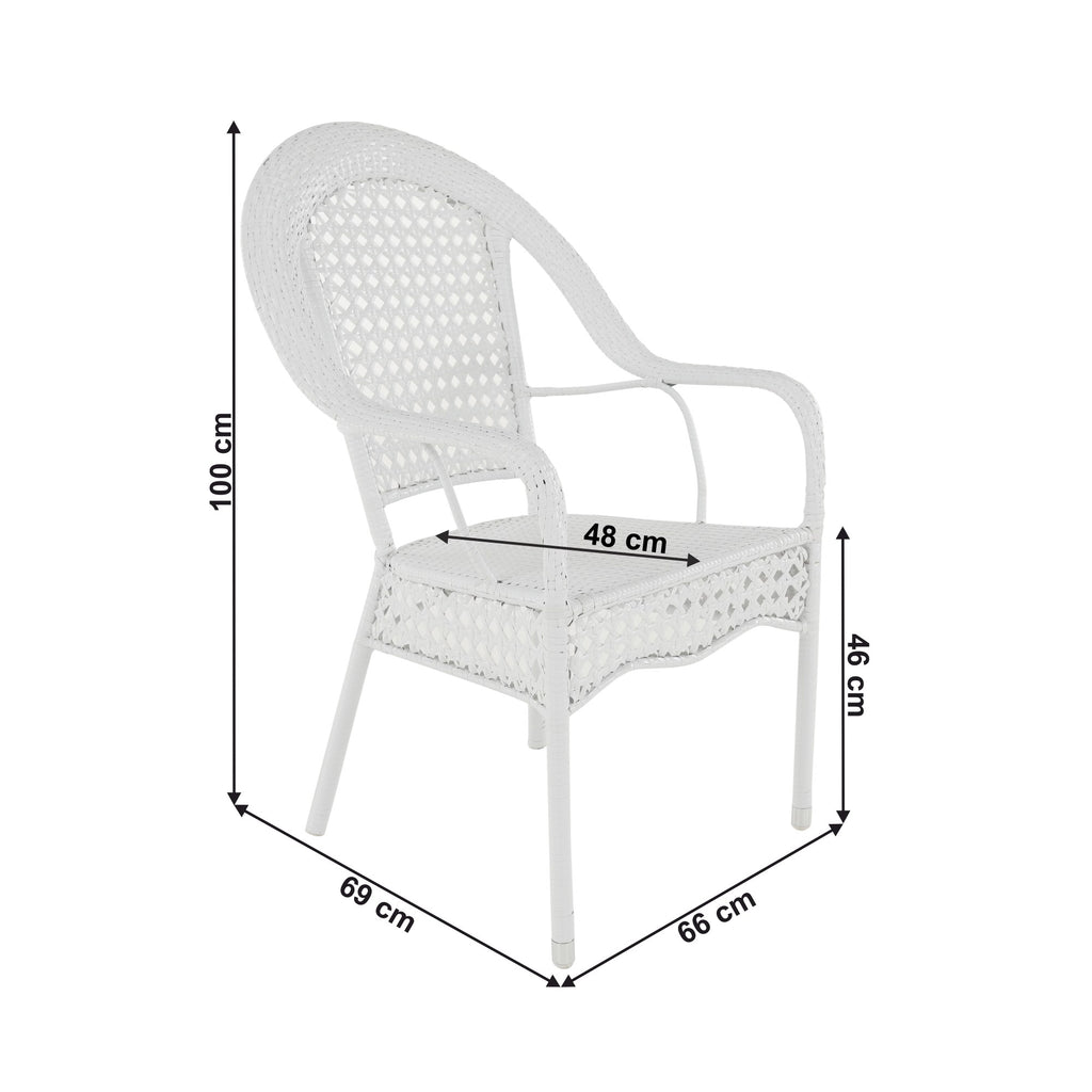Set mobilier grădină Koven – schiță cu dimensiuni, imaginea 2