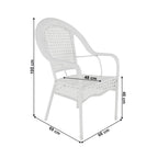 Set mobilier grădină Koven – schiță cu dimensiuni, imaginea 2